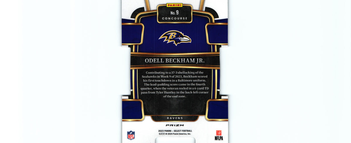 Odell Beckham 2023 BLACK&GOLD DIE CUT Select #9
