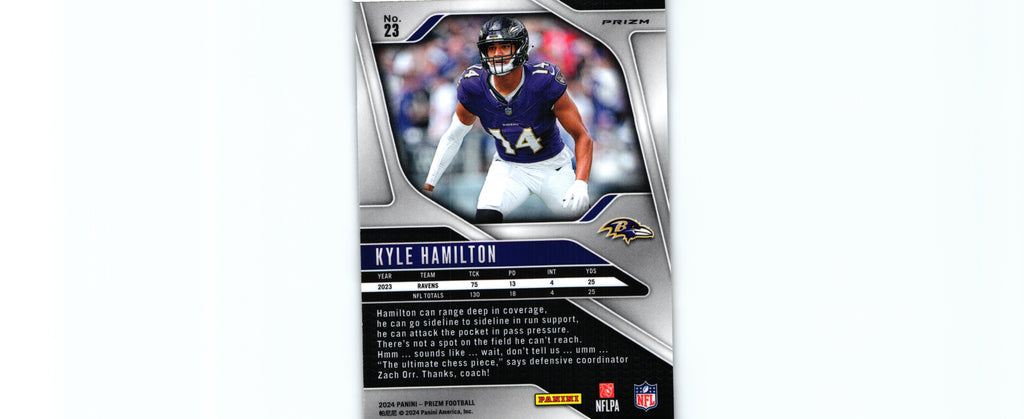 Kyle Hamilton 2024 ORANGE LAZER Prizm #23