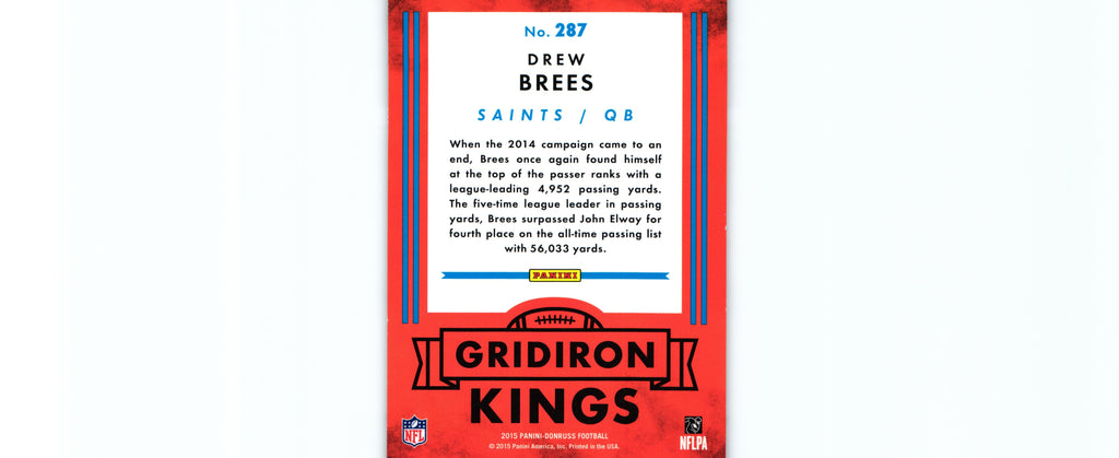 Drew Brees 2015 Donruss #287