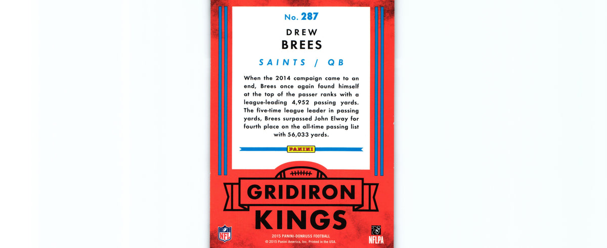 Drew Brees 2015 Donruss #287