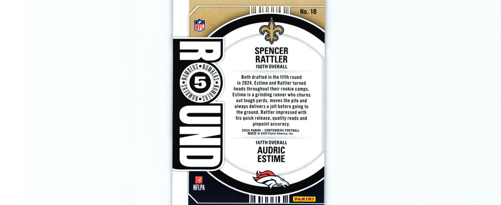 Spencer Rattler/Audric Estime 2024  Contenders #18 RC