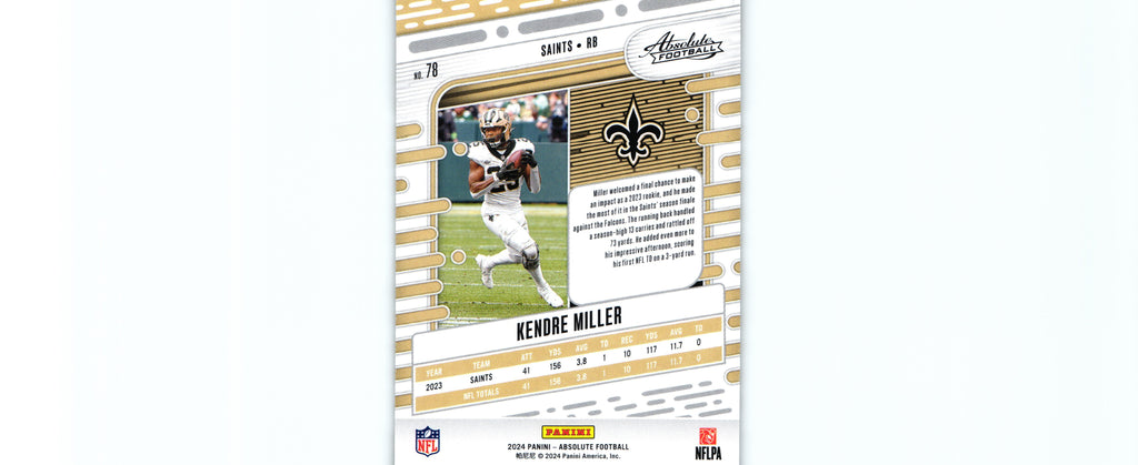 Kendre Miller 2024 BLACK Absolute #78