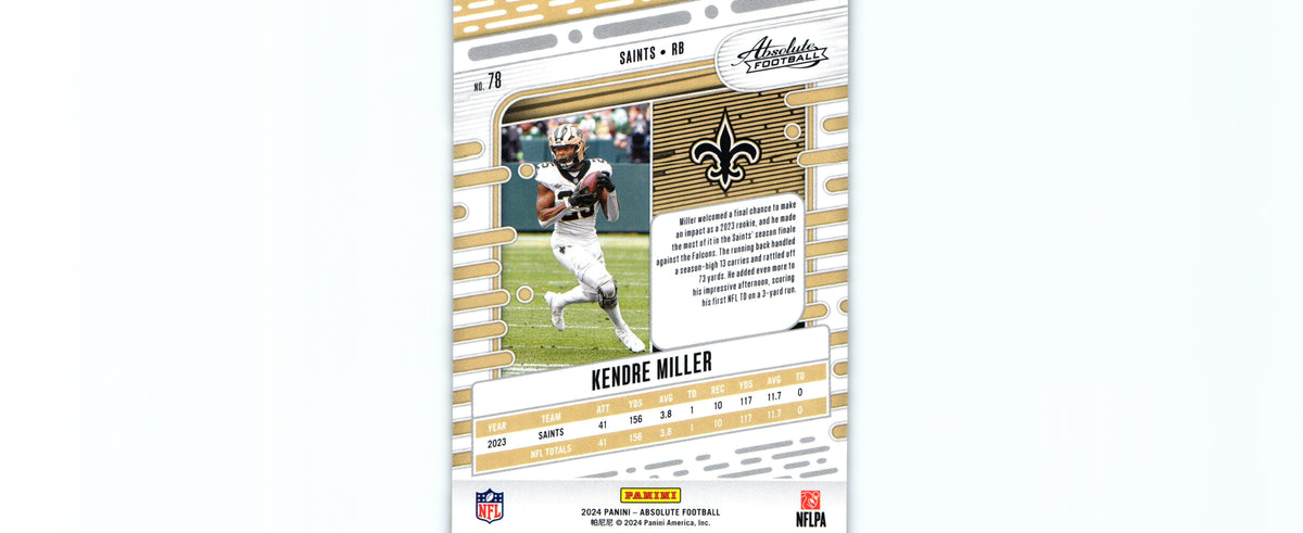 Kendre Miller 2024 BLACK Absolute #78
