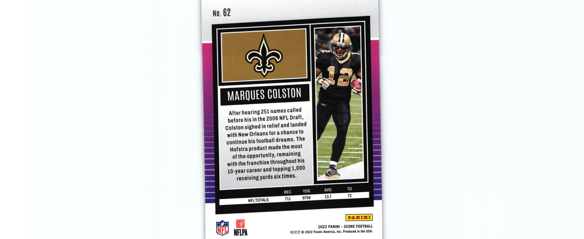 Marques Colston 2022 RED Score #62