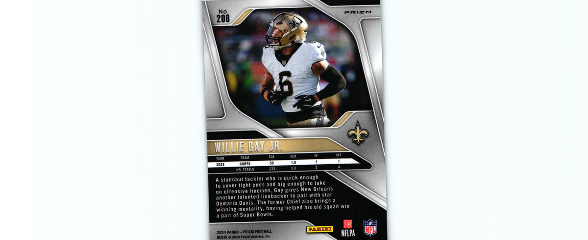 Willie Gay 2024 GREEN Prizm #208
