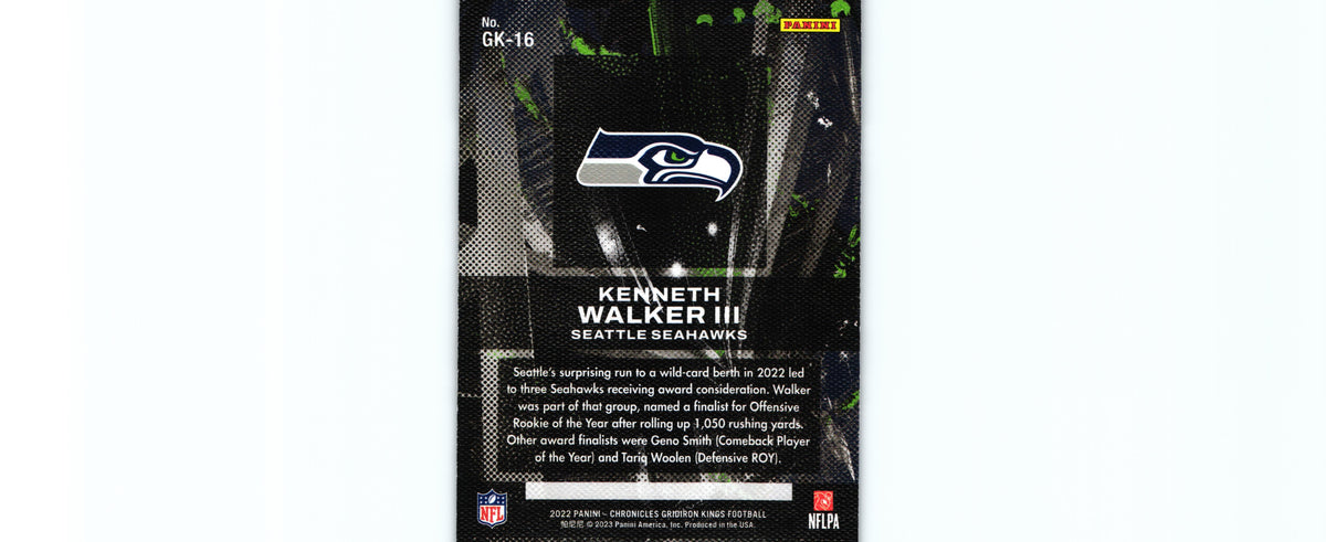 Kenneth Walker 2022 Chronicles GK-16 RC