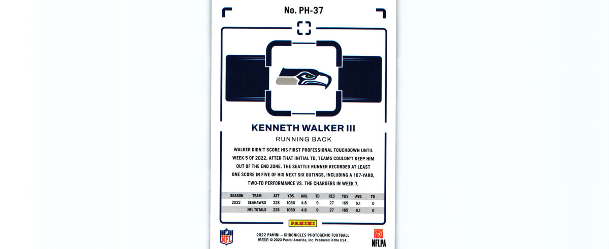 Kenneth Walker 2022 Chronicles PH-37 RC