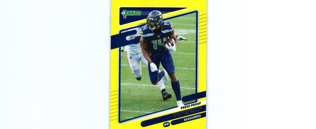 DK Metcalf 2021 PRESS PROOF YELLOW Donruss #238
