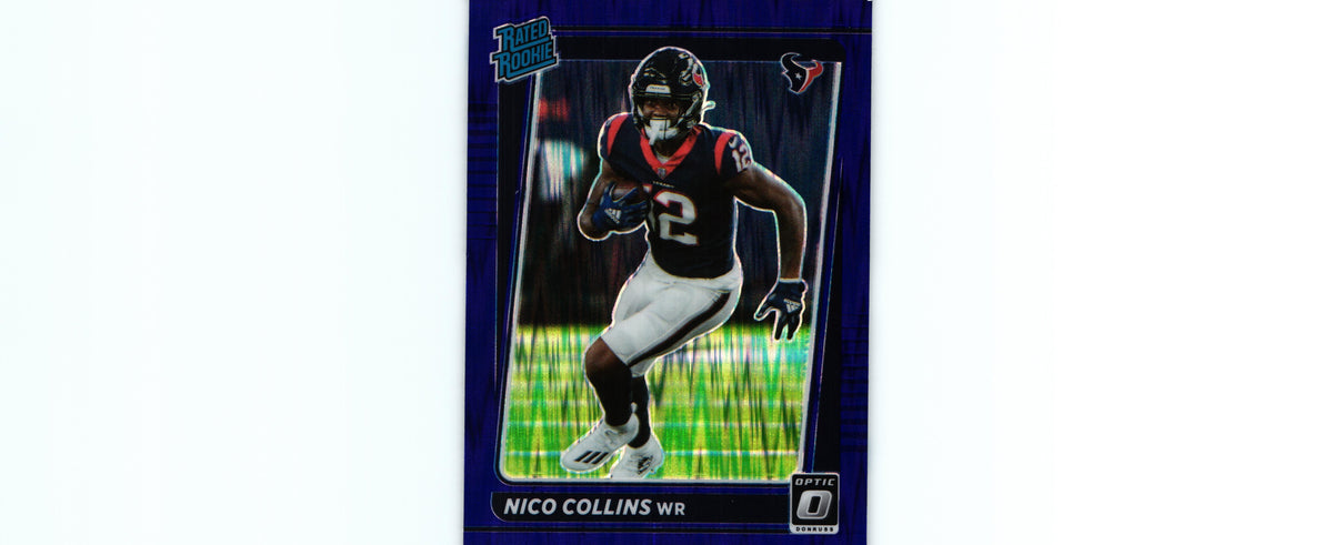Nico Collins 2021 PURPLE SHOCK Donruss Optic #230 RC