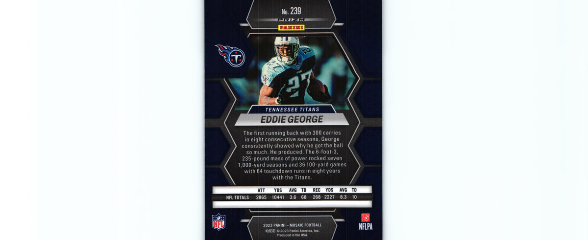 Eddie George 2023 GREEN Mosaic #239