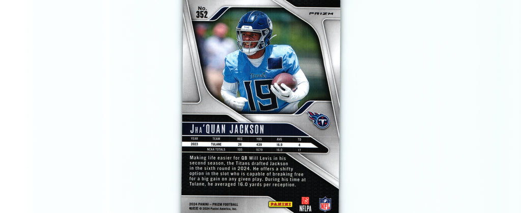 Jha'Quan Jackson 2024 GREEN  Prizm #352 RC