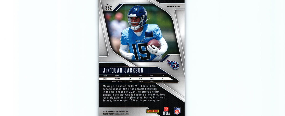 Jha'Quan Jackson 2024 SILVER  Prizm #352 RC