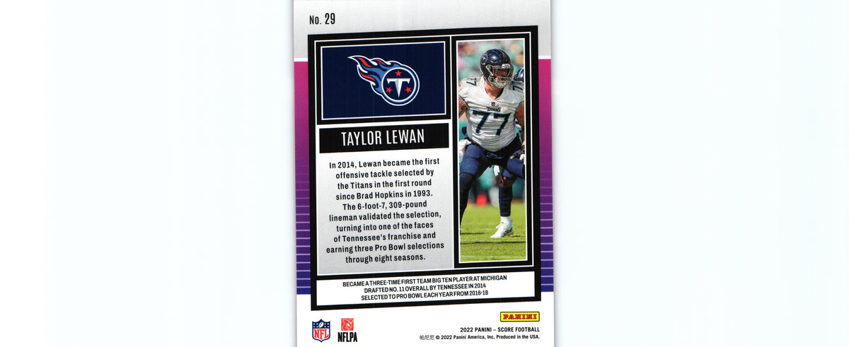 Taylor Lewan 2022 RED Score #29