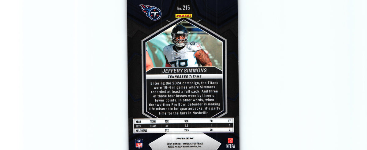 Jeffery Simmons 2024 RED Mosaic #215