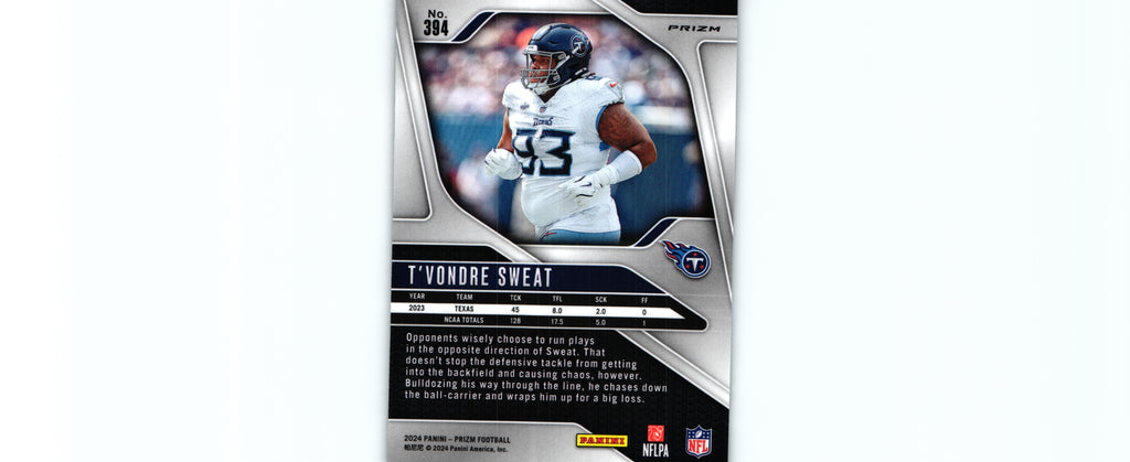 T'Vondre Sweat 2024 SILVER  Prizm #394 RC