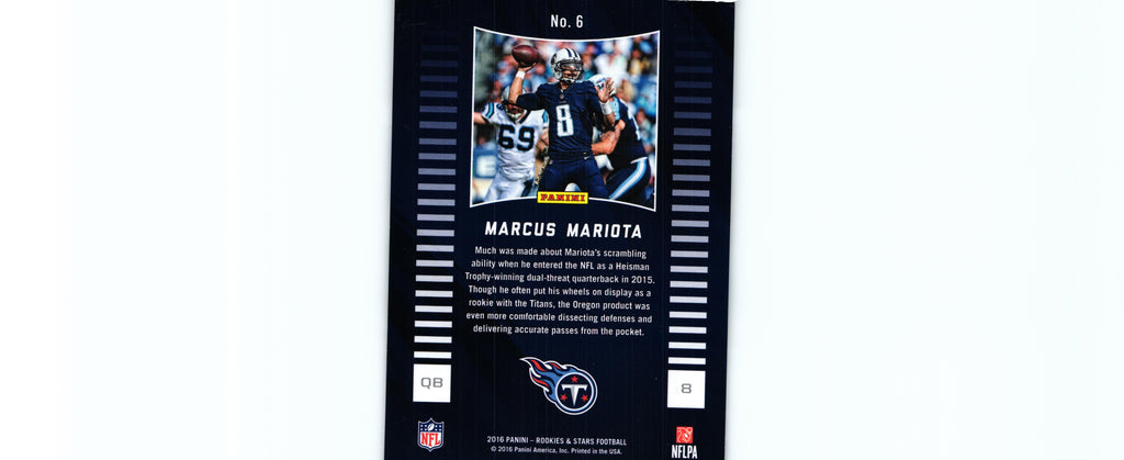 Macus Mariota 2016 Rookies&Stars #6