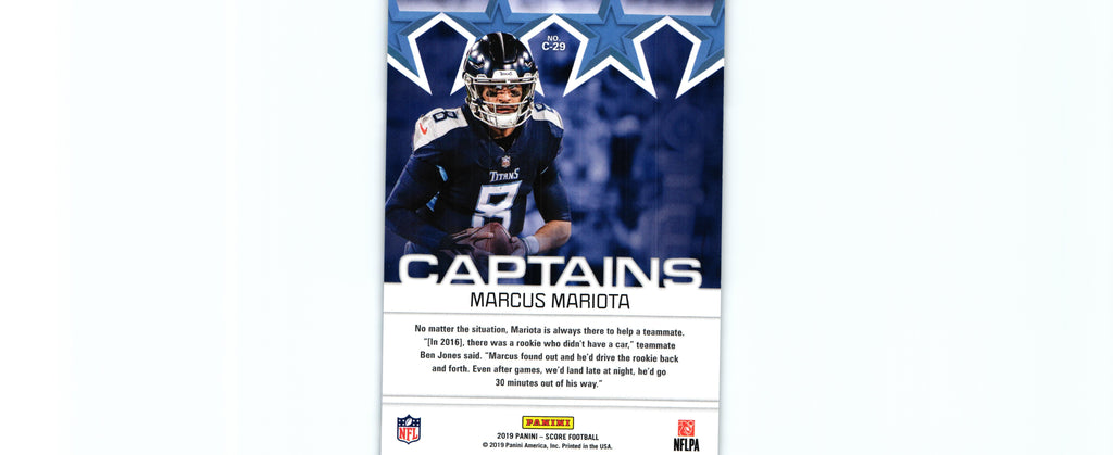 Marcus Mariota 2019 Score C-29