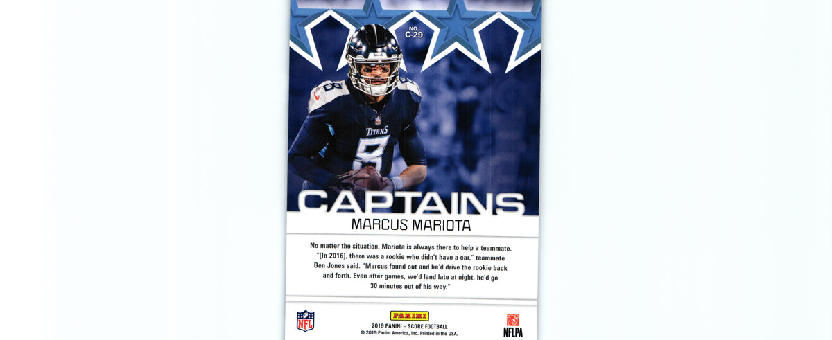Marcus Mariota 2019 Score C-29