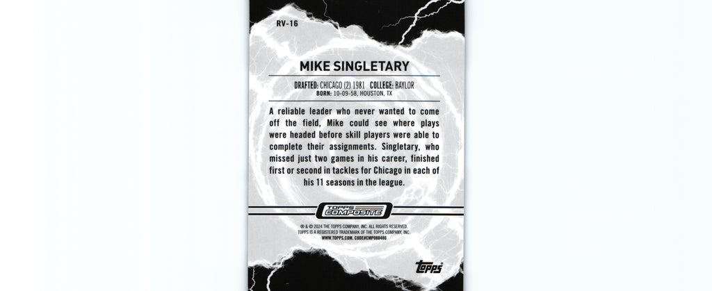 Mike Singletary 2023 Topps RV-16