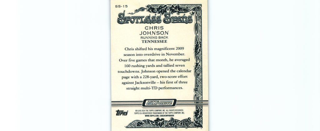 Chris Johnson 2023 Topps SS-15