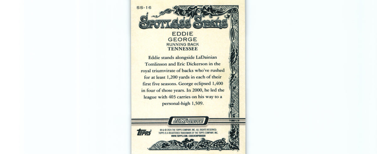 Eddie George 2023 Topps SS-16