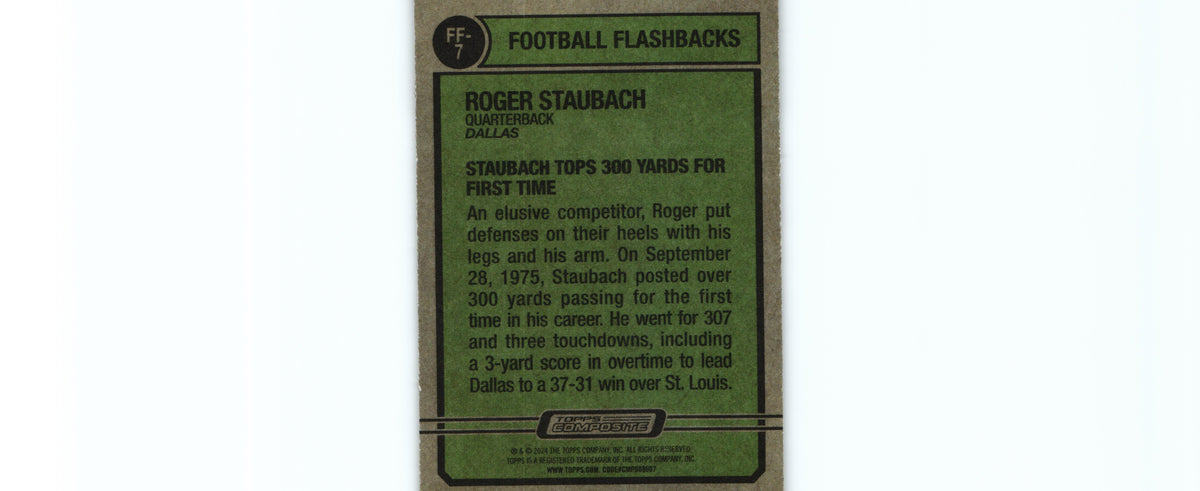 Roger Staubach 2023 Topps FF-7