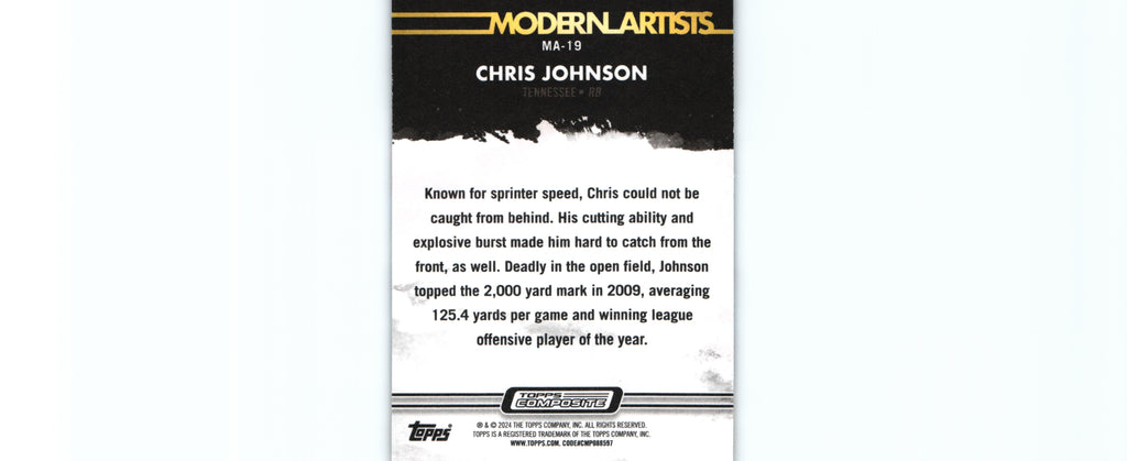 Chris Johnson 2023 Topps MA-19