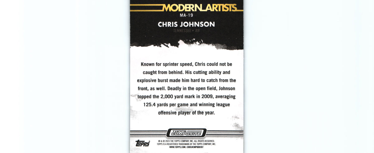 Chris Johnson 2023 Topps MA-19