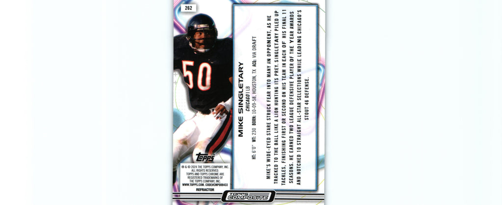 Mike Singletary 2023 REFRACTOR Topps #262