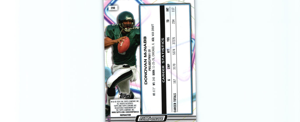 Donovan McNabb 2023 REFRACTOR Topps #290