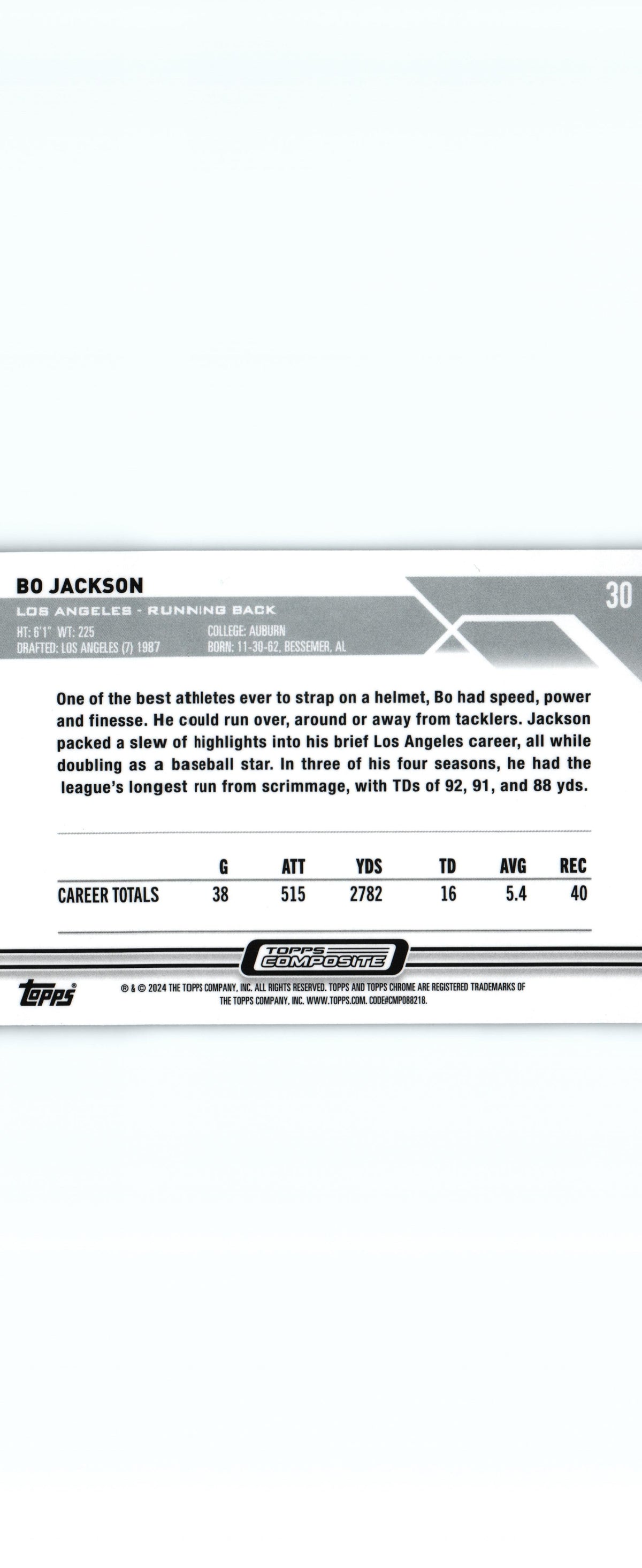 Bo Jackson 2023 PRISMTopps #30