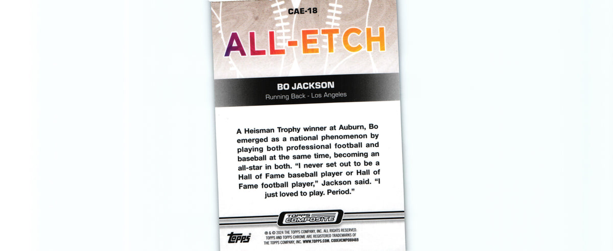 Bo Jackson 2023 Topps CAE-18