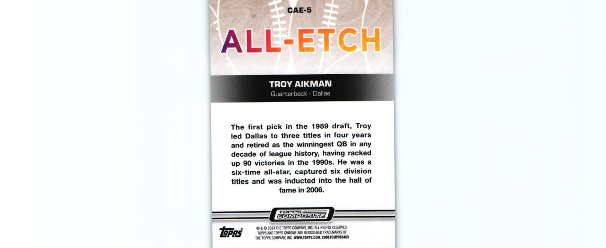 Troy Aikman 2023 Topps CAE-5