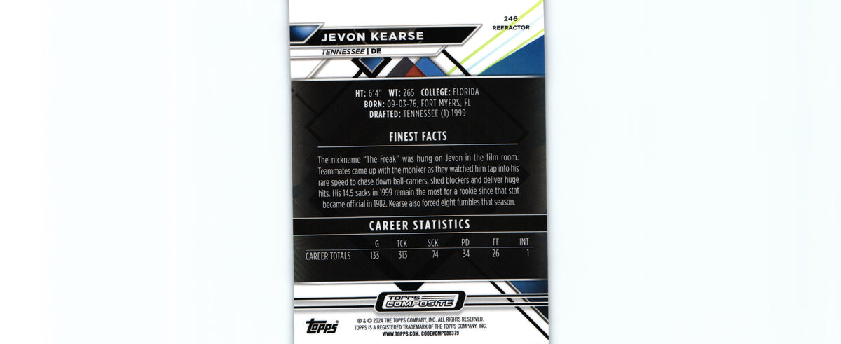 Jevon Kearse 2023 REFRACTOR Topps #246