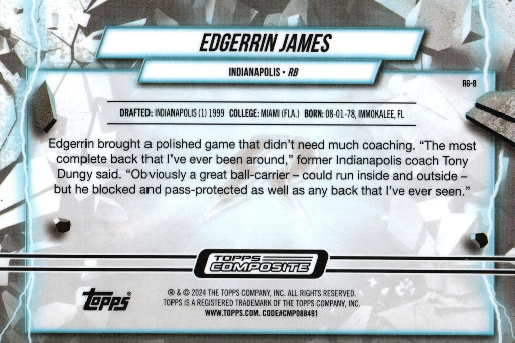 Edgerrin James 2023 Topps RG-8