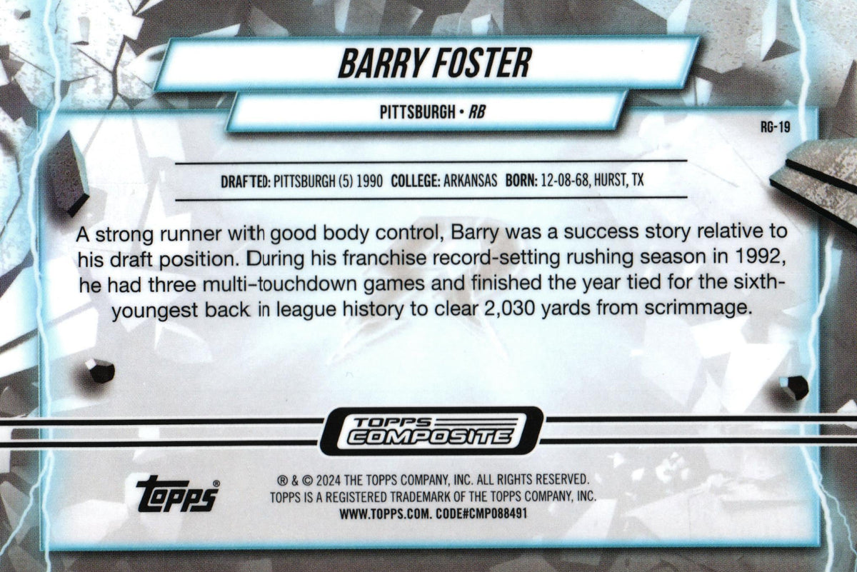 Barry Foster 2023 Topps RG-19