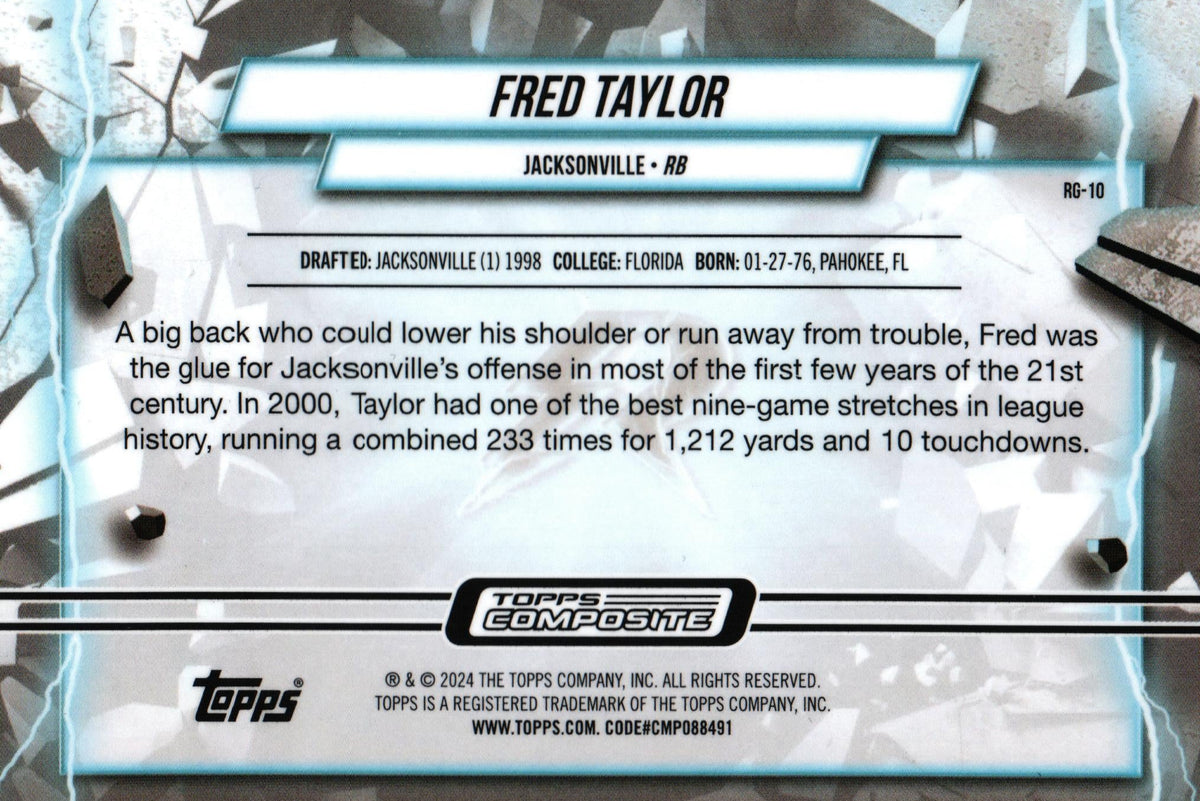 Fred Taylor 2023 Topps RG-10