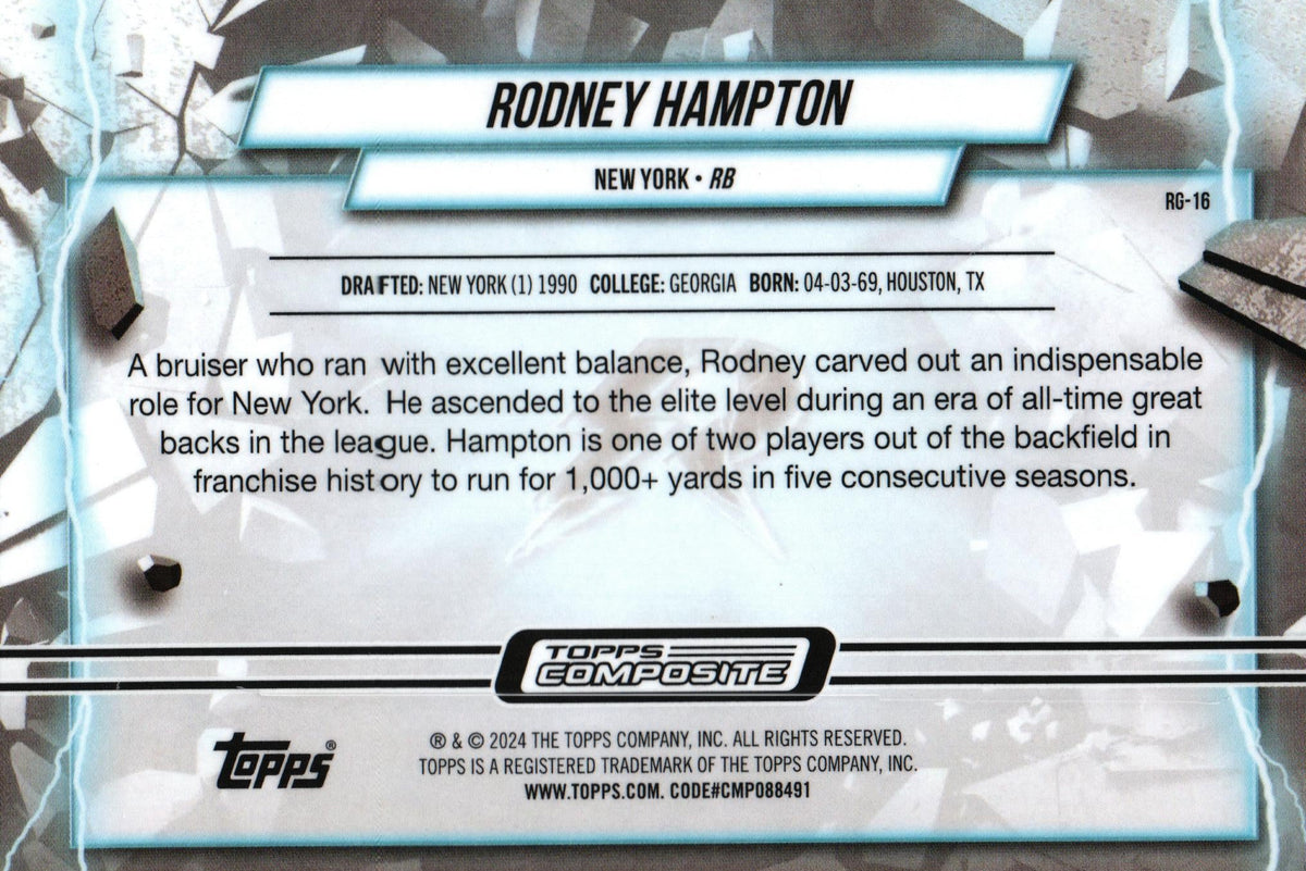 Rodney Hampton 2023 Topps RG-16