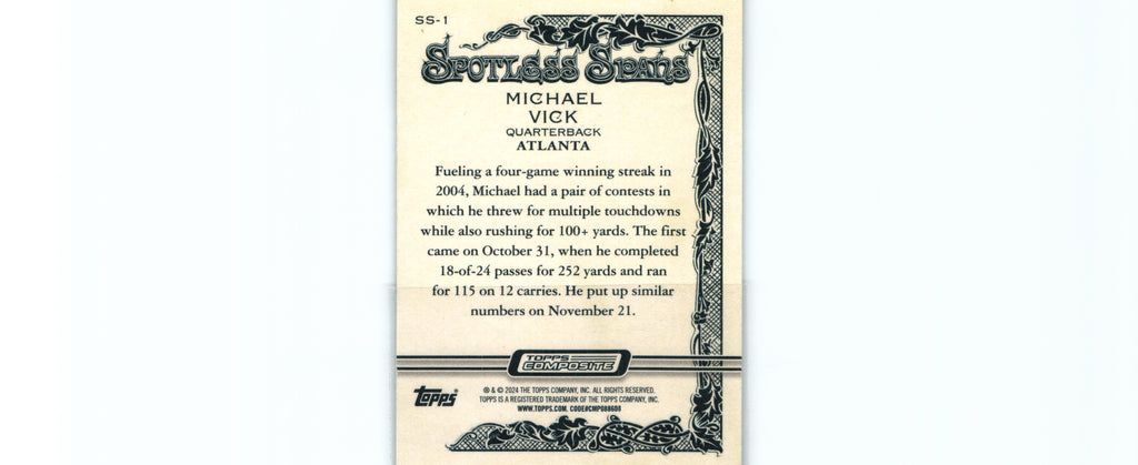 Michael Vick 2023 Topps SS-1