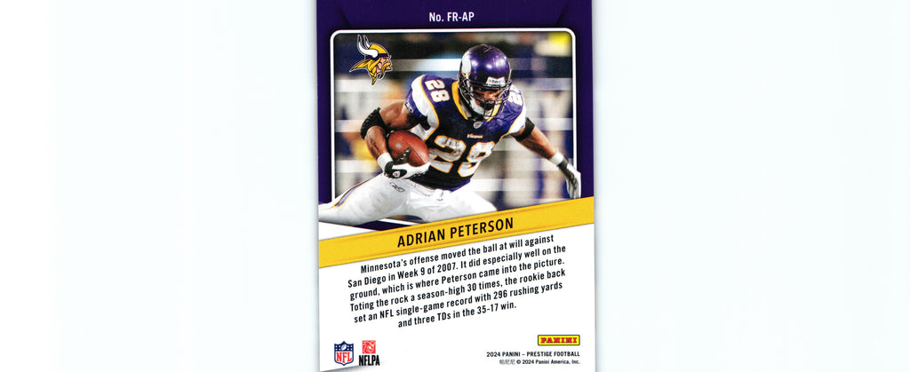 Adrian Peterson 2024 Prestige FR-AP