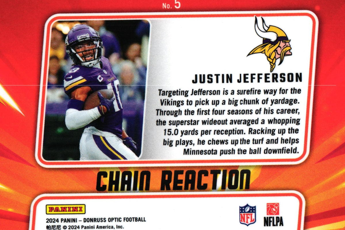 Justin Jefferson 2024 Donruss Optic #5