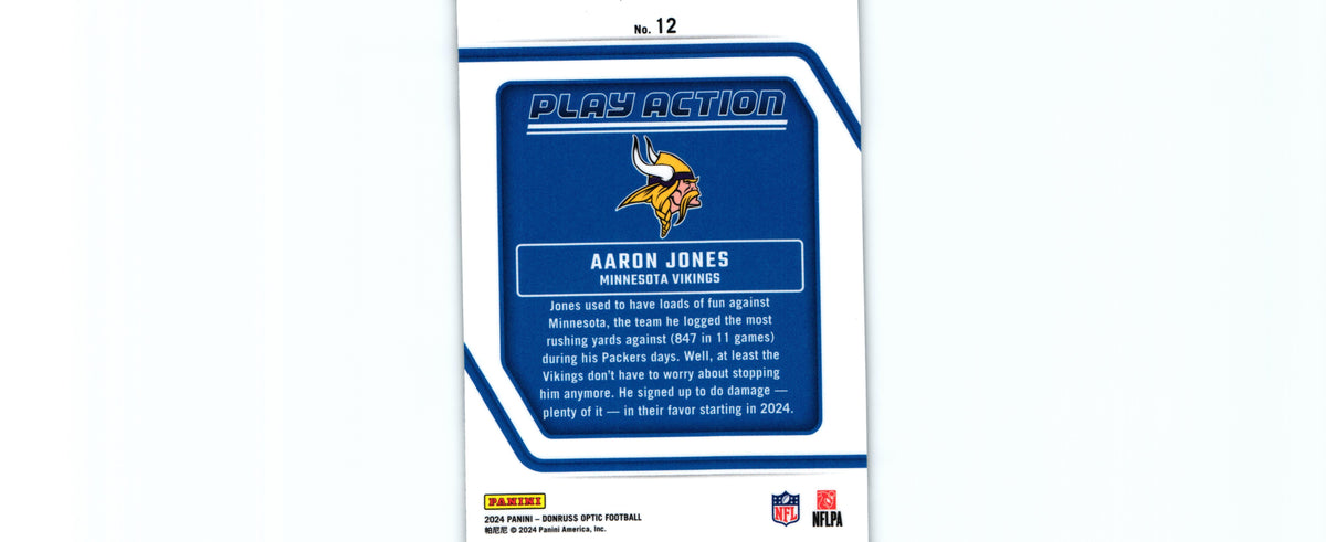 Aaron Jones 2024 Donruss Optic #12