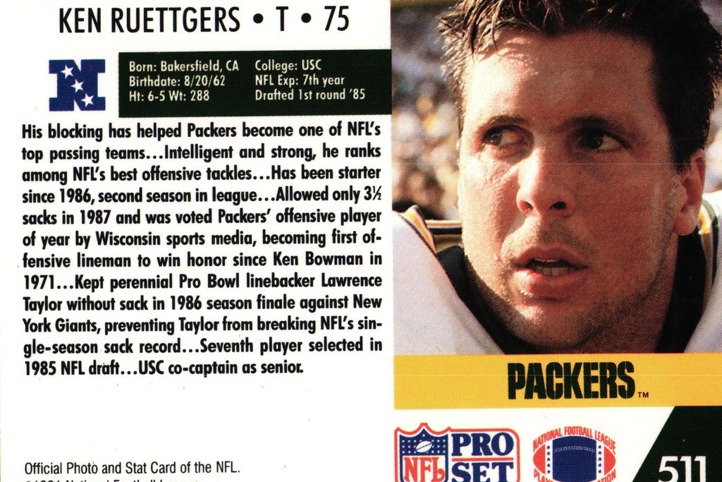 Ken Ruettgers 1991 Pro Set #511