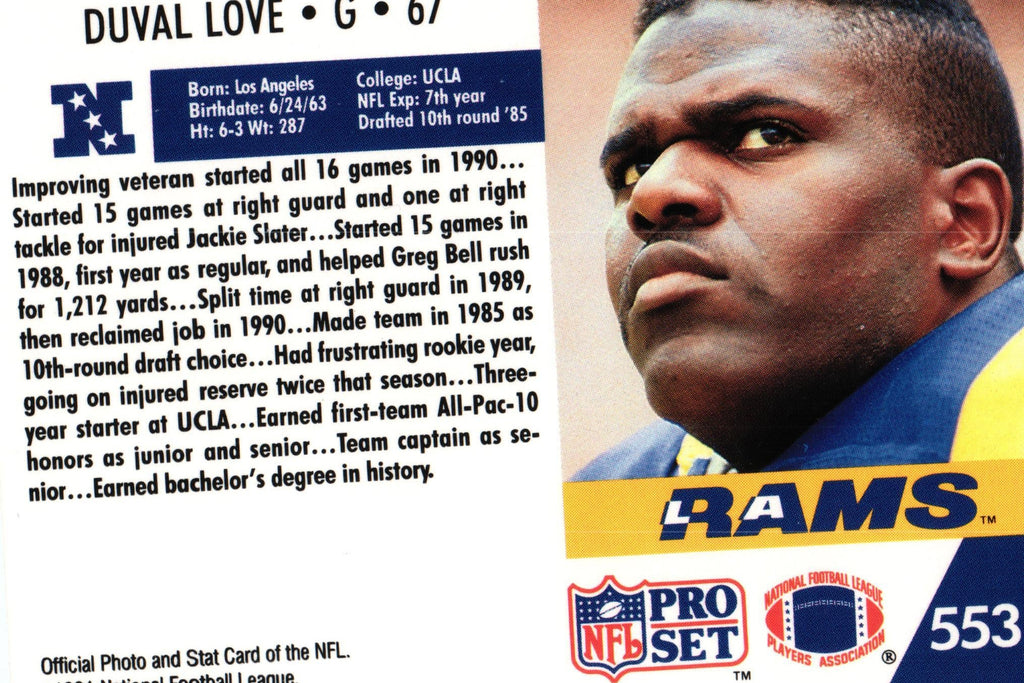 Duval Love 1991 Pro Set #553