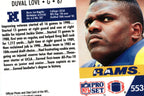 Duval Love 1991 Pro Set #553