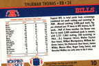 Thurman Thomas 1990 Pro Set #10