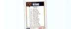 Chicago Bears 1992 SkyBox #279 "Checklist"