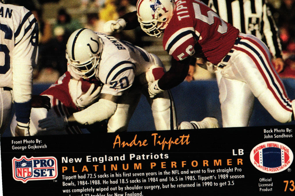 Andre Tippett 1991 Pro Set #73