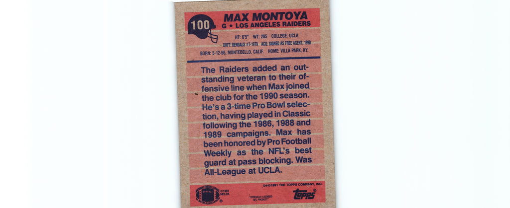 May Montoya 1991 Topps #100