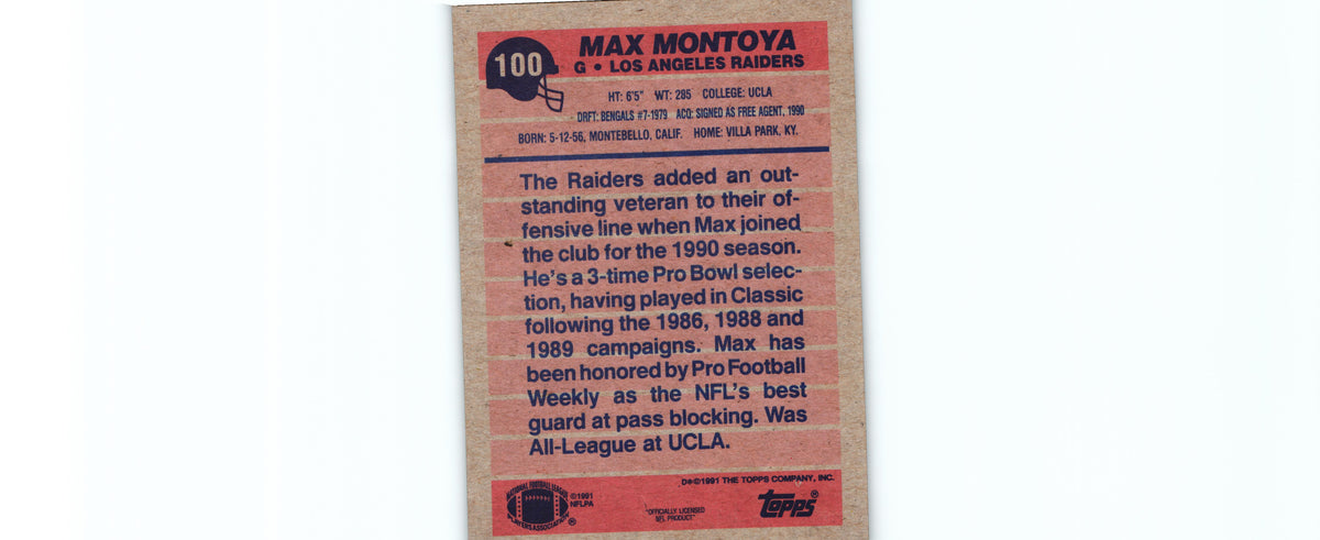 May Montoya 1991 Topps #100